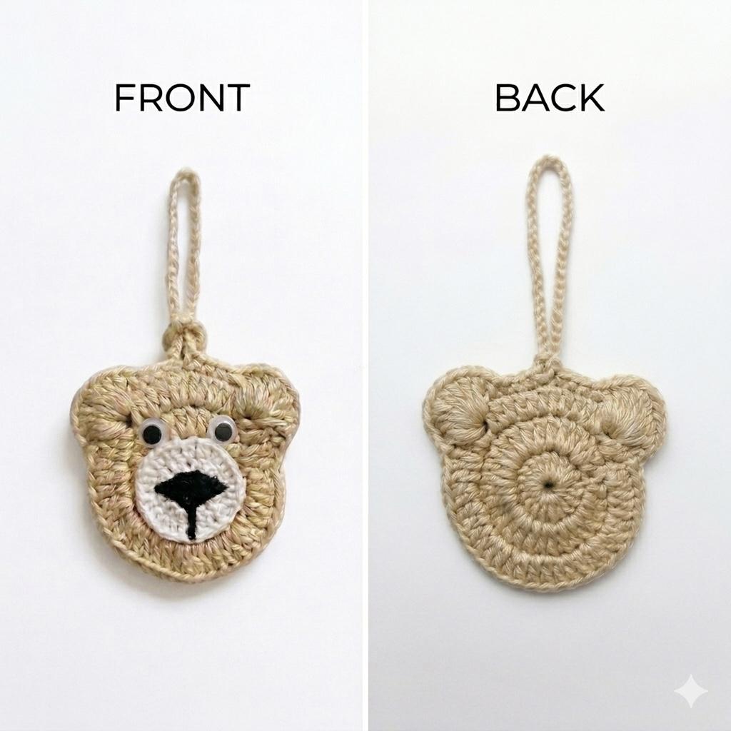 Handcrafted Crochet Bear Utility & AirPods Case thumbnail 5
