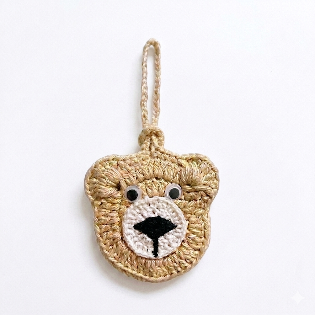 Handcrafted Crochet Bear Utility & AirPods Case thumbnail 6