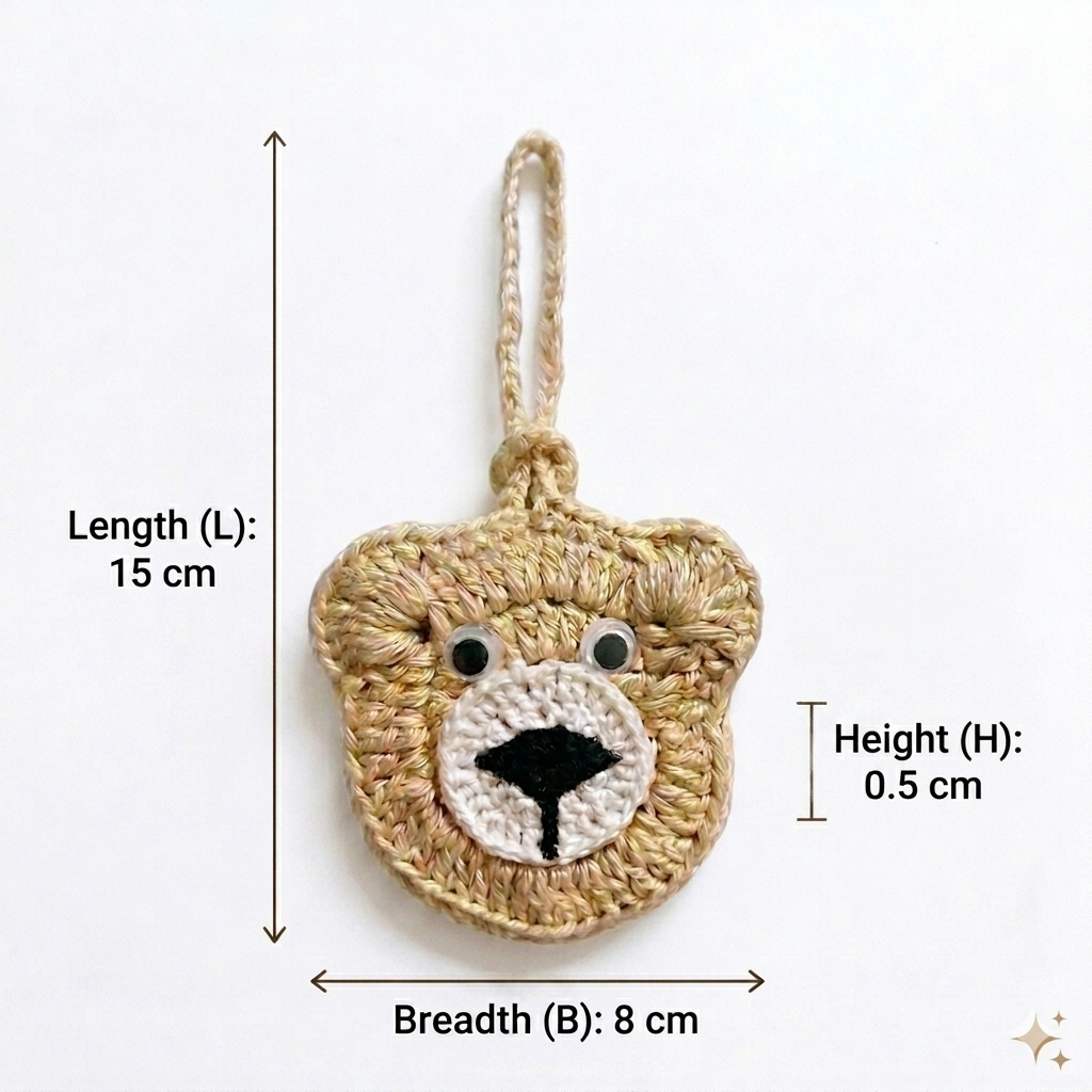 Handcrafted Crochet Bear Utility & AirPods Case thumbnail 4